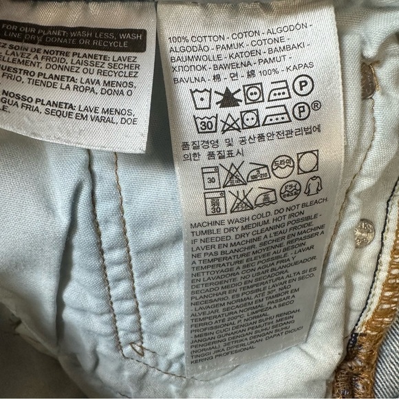 Abercrombie & Fitch Distressed Jean Shorts Size 26 - Picture 5 of 9